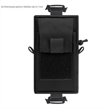 Plic tactic Molle – Geantă de umăr pentru exterior, material Oxford, rezistentă la uzură, anti-furt