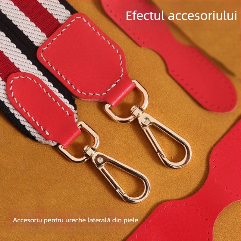 Yiyaxuan Accesorii din Piele pentru Geantă – Piele Naturală, Două Straturi de Piele de Vită, Personalizabil, Culoare Solidă