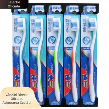 Periuță de dinți pentru adulți, Manuală, Curățare interdentală, Arc în formă de val, Ambalare individuală