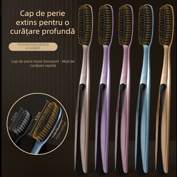 Periuță de dinți Healthy, peri moi, pentru adulți, manuală, 5 buc.