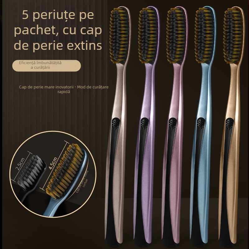 Periuță de dinți Healthy, peri moi, pentru adulți, manuală, 5 buc.