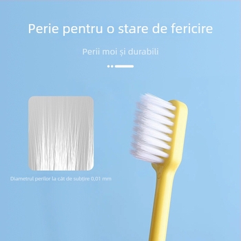 Periuță de dinți manuală – peri moi, filament de înaltă densitate, fără desprindere, pentru utilizare universală