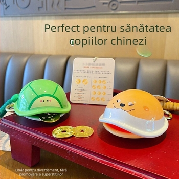 Breloc Hundred Mau cu motiv Money Turtle, stil desen animat, ABS material, ambalaj independent