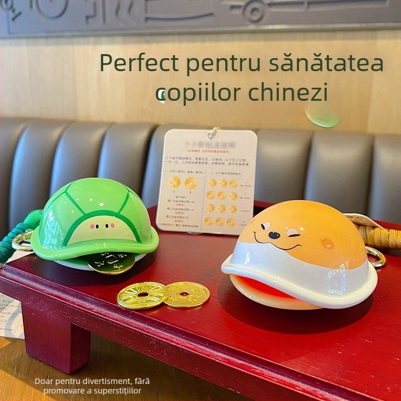 Breloc Hundred Mau cu motiv Money Turtle, stil desen animat, ABS material, ambalaj independent