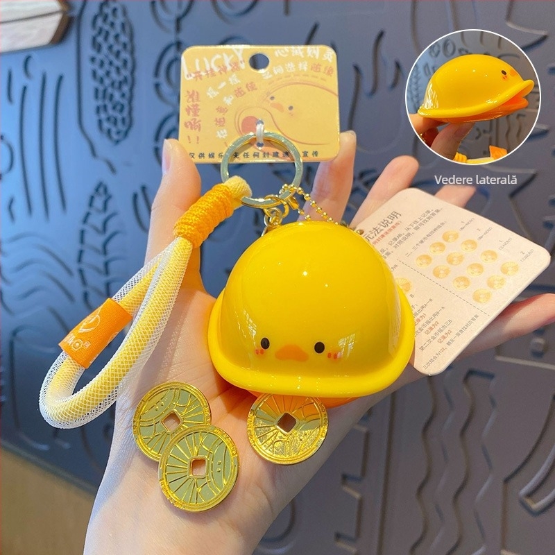 Breloc Hundred Mau cu motiv Money Turtle, stil desen animat, ABS material, ambalaj independent