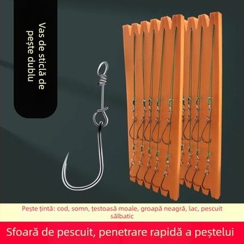 Cârlig pentru caras – cârlig dublu cu vârfuri pentru pescuit în apă dulce, rezervor; Treasure in the Lake