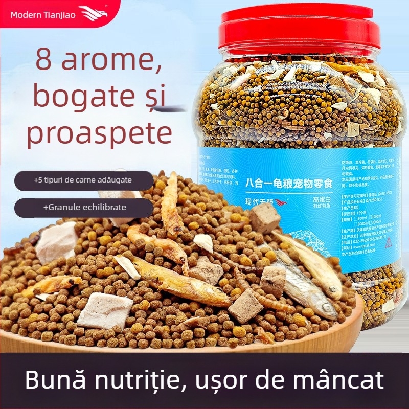 Hrană pentru țestoase – granule, hrană pentru animale de acvariu, marcă Modern Tianjiao