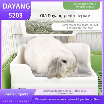 Toaletă Dayang pentru iepuri – anti-derapare, anti-urinare, materiale: PP, ph+ps, metal, model 5203