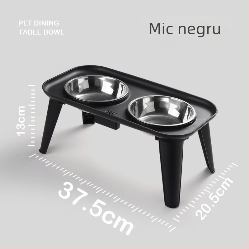 Set de hrănire pentru animale din oțel inoxidabil — Boluri duble cu protecție pentru gât, detașabil, origine Zhejiang