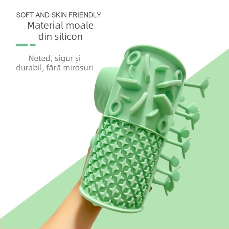 Covor de lingere pentru animale de companie din silicon, cu ventuză – 4 în 1, bol pentru hrănire lentă