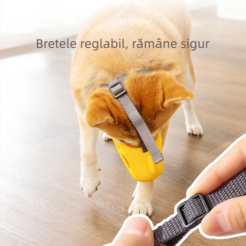 Muzzle de câine – silicon, anti-mușcat, anti-lătrat, opritor de lătrat