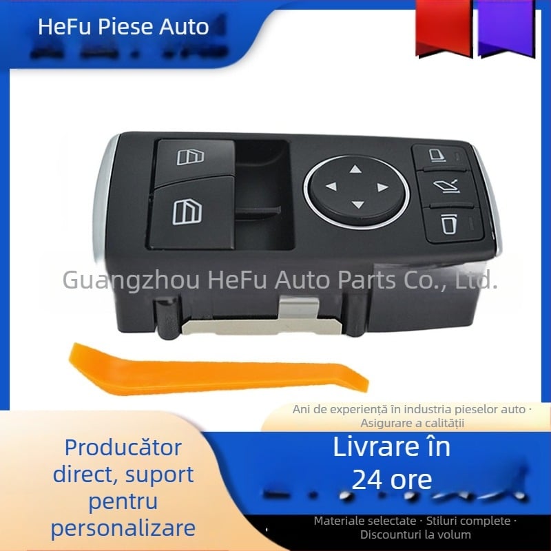 Intrerupător electric pentru ridicarea ferestrei Mercedes-Benz, model A1698206610, compatibil cu W245/B200, ABS, tensiune standard