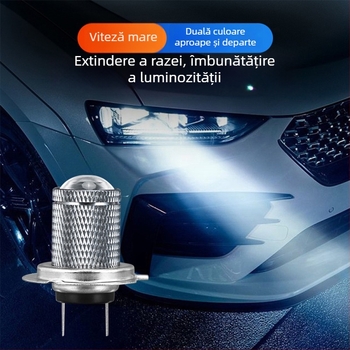 Lumini LED de ceață auto, universale, H7/H11/9005/9006, 12V, corp din aluminiu