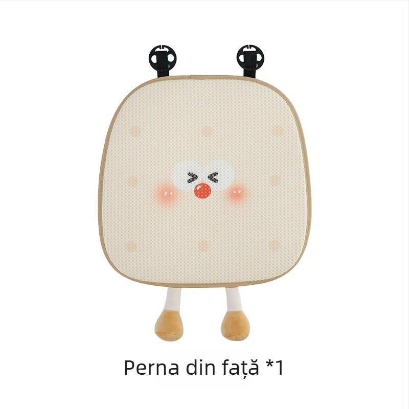 Feather cen Pernă de cap pentru mașină din pluș, model Toast Biscuits, umplutură PP bumbac