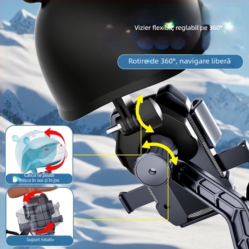 Suport pentru telefon pentru motociclete și biciclete – metal, design minimalist, suport de navigație fix