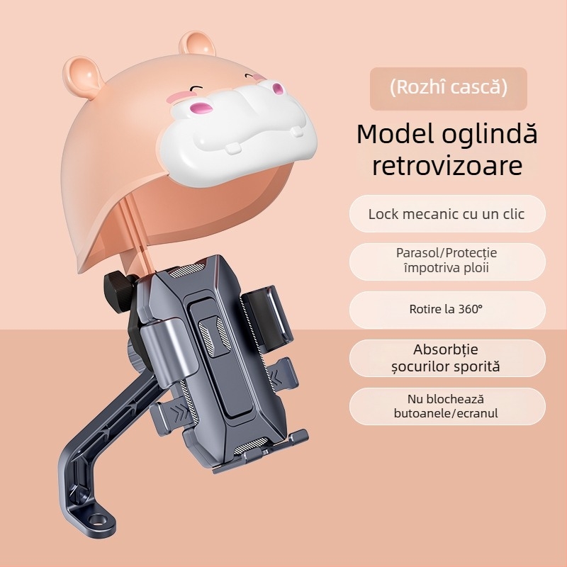 Suport pentru telefon pentru motociclete și biciclete – metal, design minimalist, suport de navigație fix