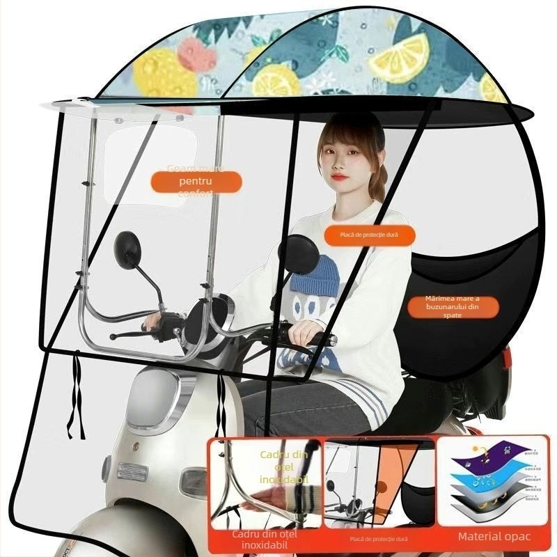 Respect umbrelă solară pentru vehicule electrice – deschidere manuală, pentru adulți, 1,2 kg