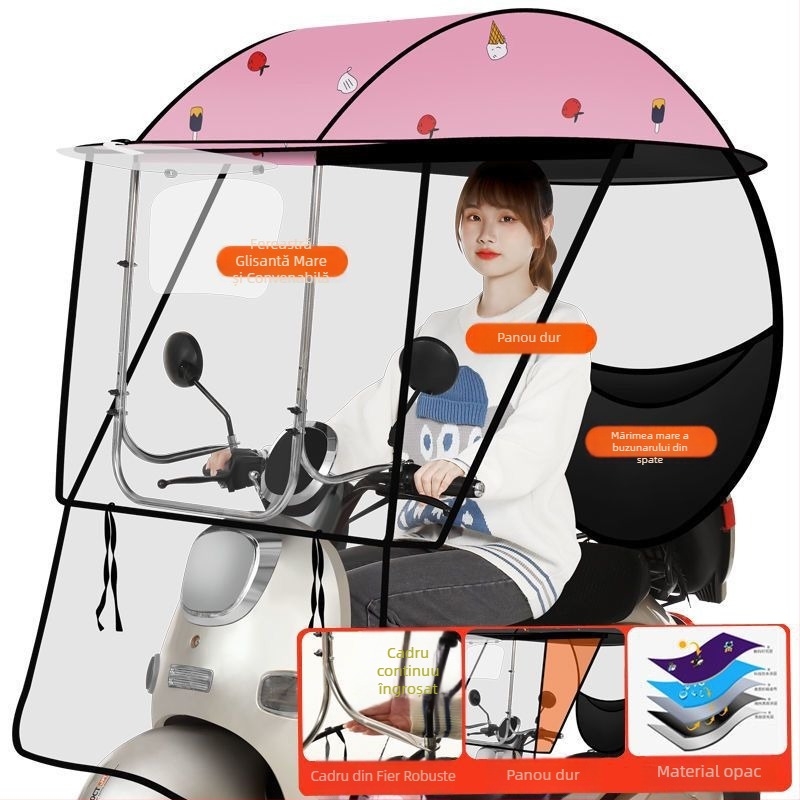 Respect umbrelă solară pentru vehicule electrice – deschidere manuală, pentru adulți, 1,2 kg