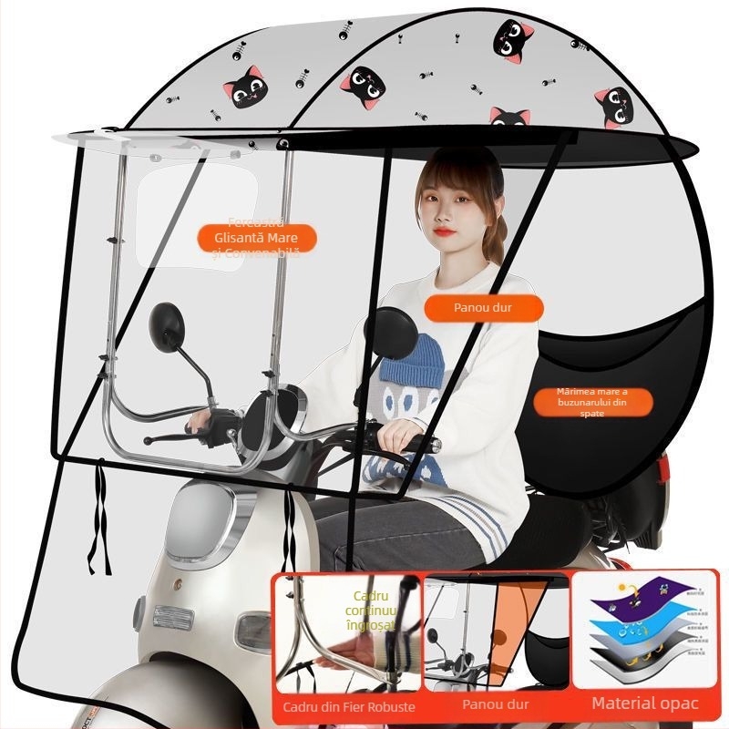 Respect umbrelă solară pentru vehicule electrice – deschidere manuală, pentru adulți, 1,2 kg