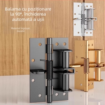 Închidător de ușă multifuncțional cu balama invizibilă – poziționare la 90 de grade, model Jcthhy, brand Neck Strength