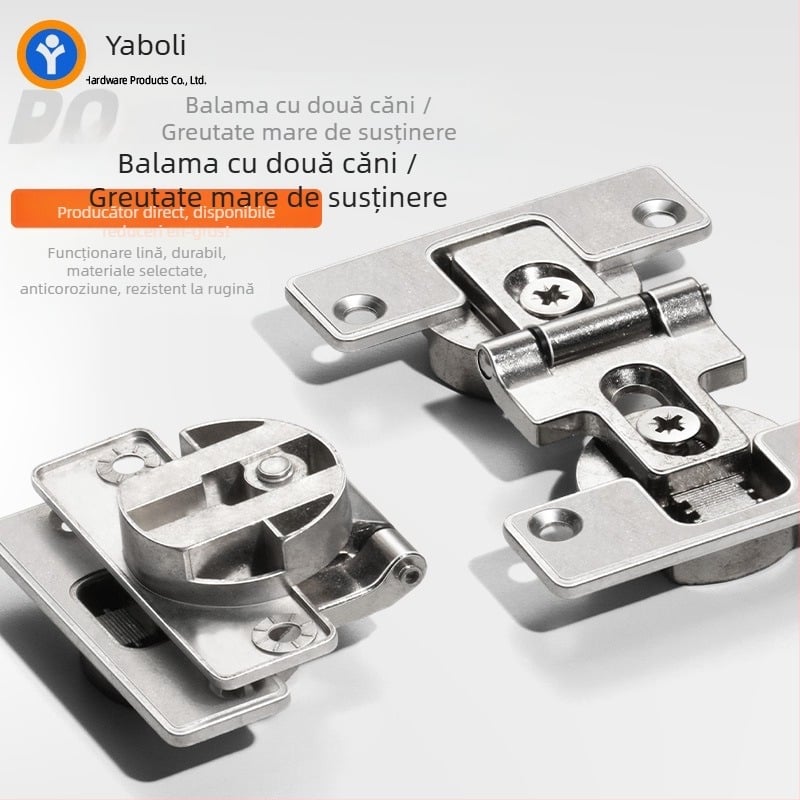 Șarnier pentru uși pliabile din aliaj de zinc, deschidere la 180°, pentru dulapuri