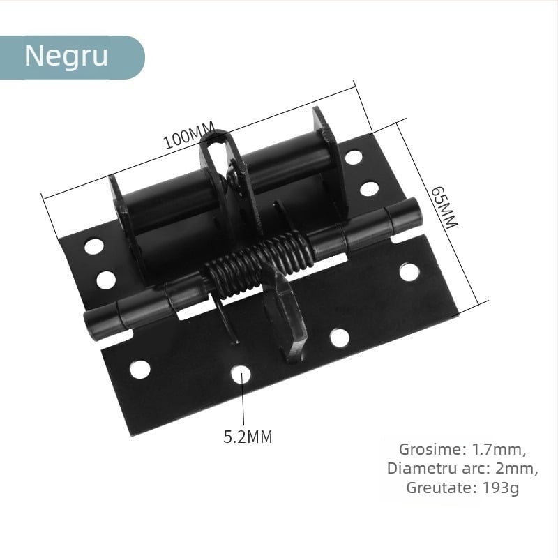 Balama ascunsă autoînchisă cu arc, fontă, placare electroplacată multistrat, Sotegu, poziționare la 90 de grade