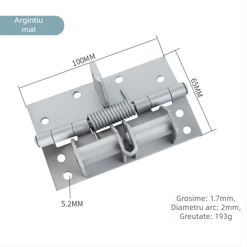 Balama ascunsă autoînchisă cu arc, fontă, placare electroplacată multistrat, Sotegu, poziționare la 90 de grade