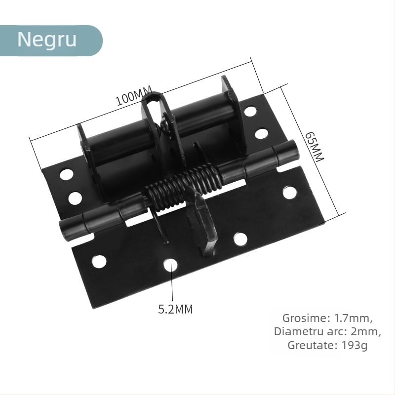 Balama ascunsă autoînchisă cu arc, fontă, placare electroplacată multistrat, Sotegu, poziționare la 90 de grade