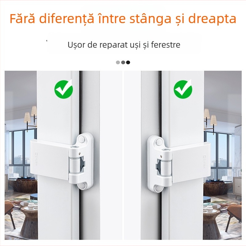 Top valley balama de ușă cu greutate pentru PVC fereastră și ușă, aliaj de zinc, balama groasă obișnuită, finisaj vopsit