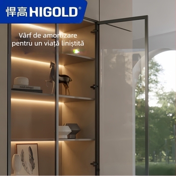 Higold seria G balama pentru ușă cu cadru din aluminiu, amortizor, funcționare silențioasă, oțel laminat la rece