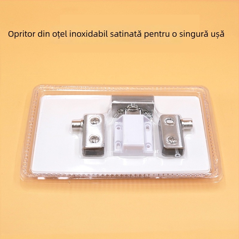 Jingpai Stopper pentru ușa de vitrină din sticlă – oțel inoxidabil sau oțel laminat la rece, prelucrare prin trasare pe fir și electroplating, stil modern minimalist, compatibil cu ușile din sticlă ale vitrinei, etichetare privată posibilă