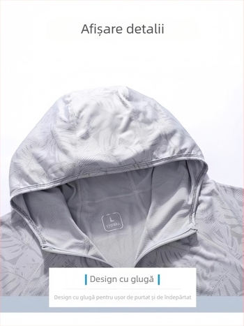 Geacă de protecție solară cu plasă (UPF50+; 100% poliester; material subțire; cu glugă)