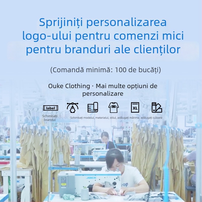 Jachetă impermeabilă pentru bărbați, cu dublu strat, guler înalt, mâneci lungi, țesătură țesută