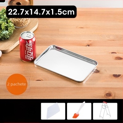 Tavă de abur dreptunghiulară din oțel inoxidabil 304 pentru Dim Sum și rulouri cu orez | bază plată, finisaj electroplatat, siglă imprimată