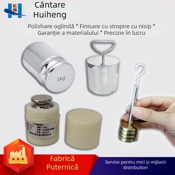 Greutăți din oțel inoxidabil 304, nemagnetice, cilindrice, precizie înaltă, interval de măsură 5 kg–1 mg