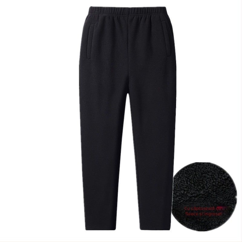 Pantaloni de drumeție cu fleece călduros, stil k865, țesătură din poliester cu căptușeală poliester, fleece compozit, performanță termică, potriviți pentru iarnă, primăvară și toamnă