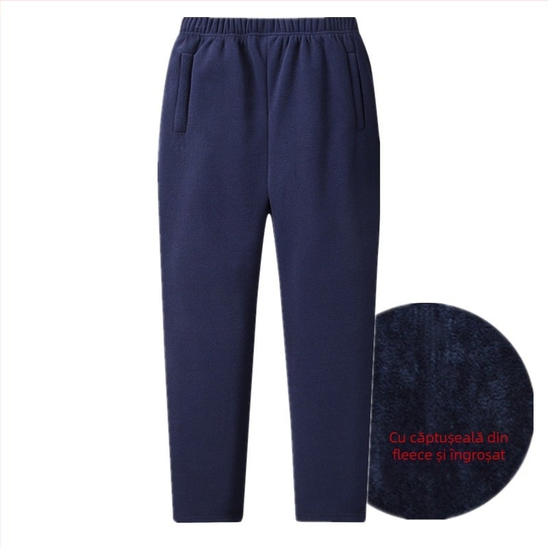 Pantaloni de drumeție cu fleece călduros, stil k865, țesătură din poliester cu căptușeală poliester, fleece compozit, performanță termică, potriviți pentru iarnă, primăvară și toamnă