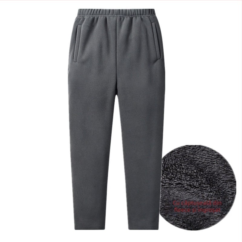 Pantaloni de drumeție cu fleece călduros, stil k865, țesătură din poliester cu căptușeală poliester, fleece compozit, performanță termică, potriviți pentru iarnă, primăvară și toamnă