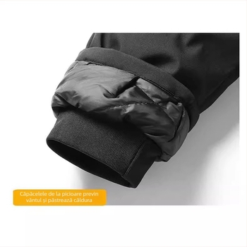 Pantaloni bărbați din poliester, croială strânsă, talie medie, culoare solidă, microelastic