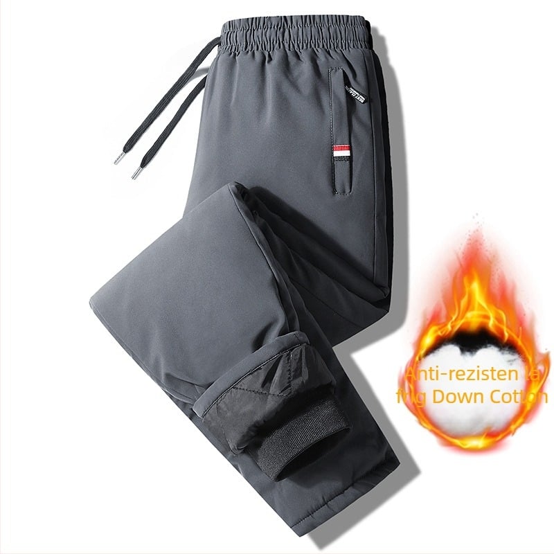 Pantaloni bărbați din poliester, croială strânsă, talie medie, culoare solidă, microelastic