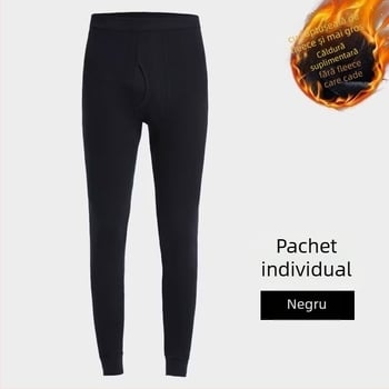 Pantaloni casual bărbați Slim Fit, talie medie, poliester, culoare uni, toamna 2025