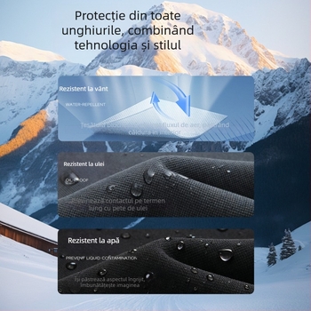 Pantaloni sport pentru bărbați, căptuți cu fleece, împotriva vântului, croială dreptă, talie medie, uni, iarnă 2025