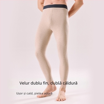 Pantaloni lungi pentru bărbați, calzi, din acrilic 30–50%, grosime Extra Thick 301–350 g/m², culoare uni