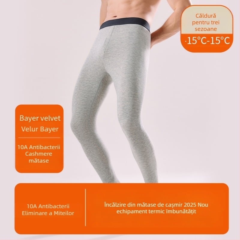 Pantaloni lungi pentru bărbați, calzi, din acrilic 30–50%, grosime Extra Thick 301–350 g/m², culoare uni