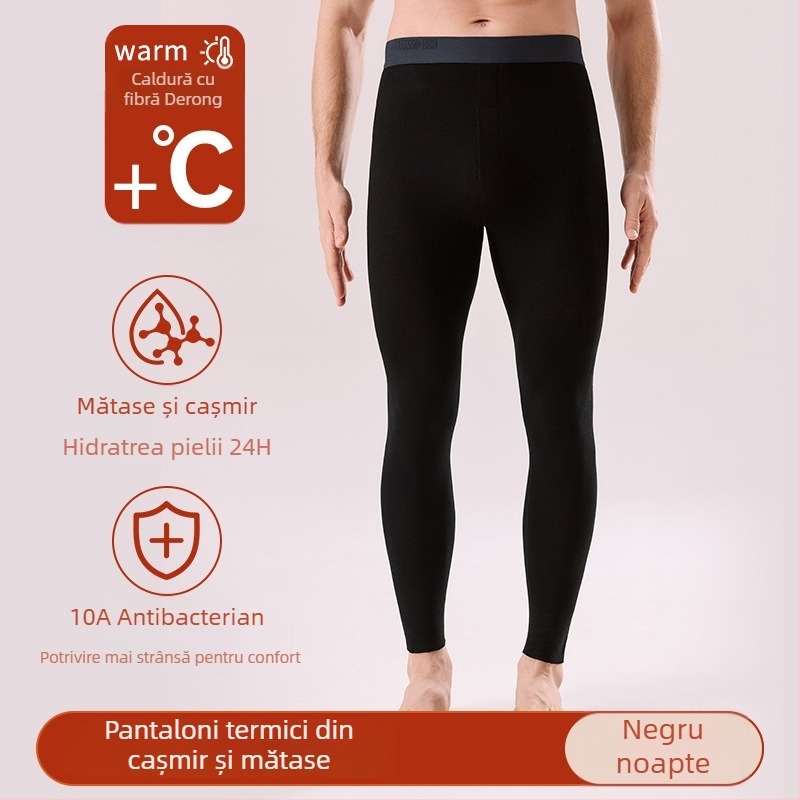 Pantaloni lungi pentru bărbați, calzi, din acrilic 30–50%, grosime Extra Thick 301–350 g/m², culoare uni