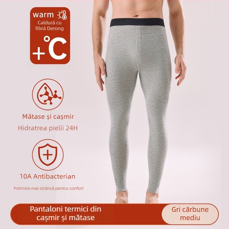 Pantaloni lungi pentru bărbați, calzi, din acrilic 30–50%, grosime Extra Thick 301–350 g/m², culoare uni