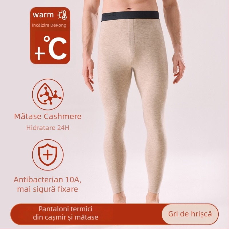 Pantaloni lungi pentru bărbați, calzi, din acrilic 30–50%, grosime Extra Thick 301–350 g/m², culoare uni