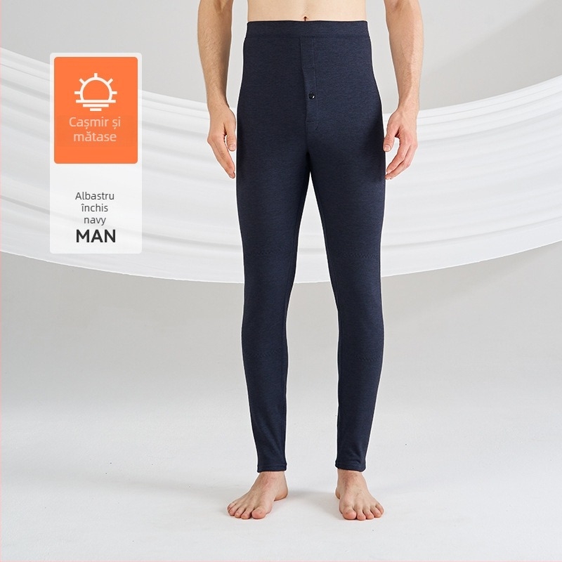 Pantaloni termici bărbați pentru toamnă-iarnă, poliester 70–80%, 201–250 g/m², elasticitate și menținerea căldurii, strat unic
