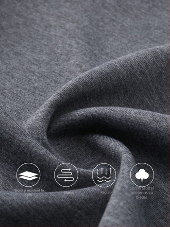 Jachetă sport bărbați, croială lejeră, guler înălțat, fermoar, poliester 94%+