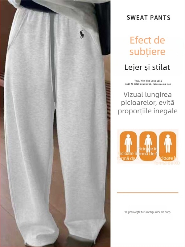 Pantaloni femei cu croială evazată, broderie și patchwork, amestec bumbac-poliester, talie înaltă, stil casual